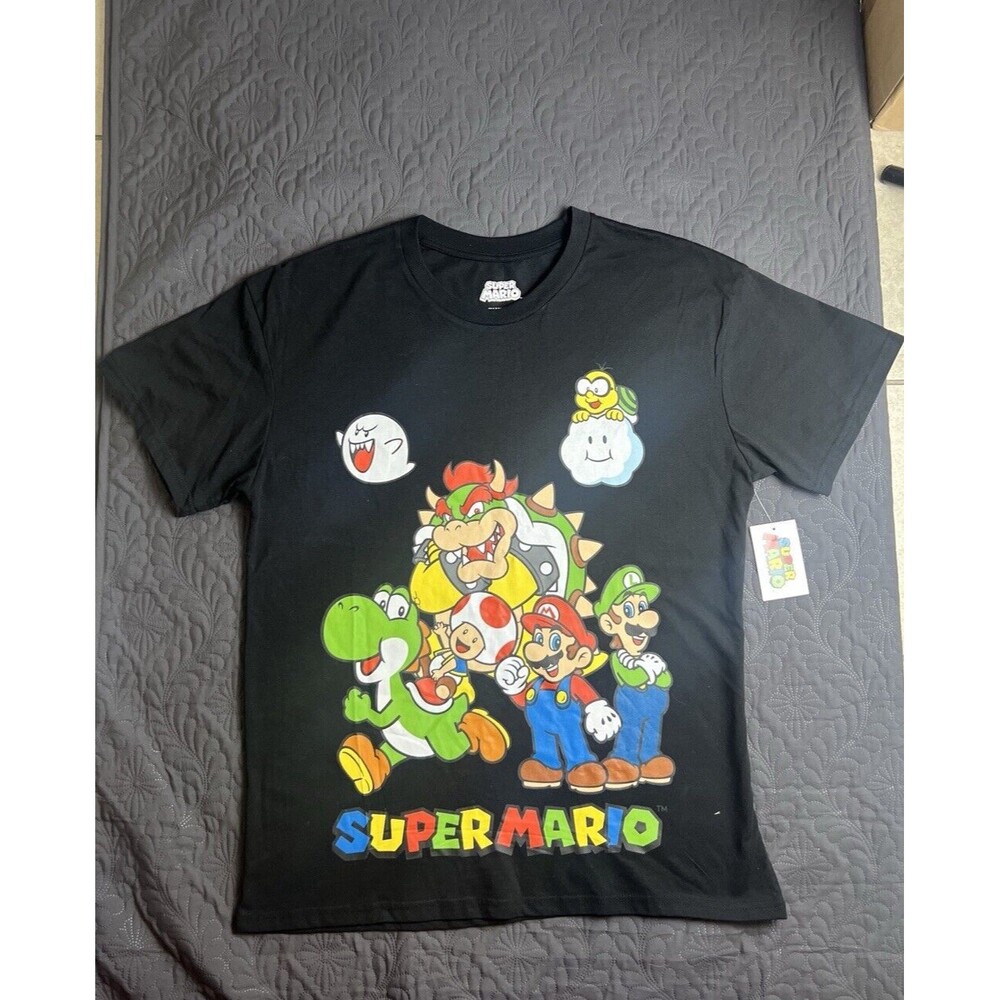 Super Mario Graphic T-Shirt Unisex SZ L NWT Halloween Fandom Nintendo Gamer